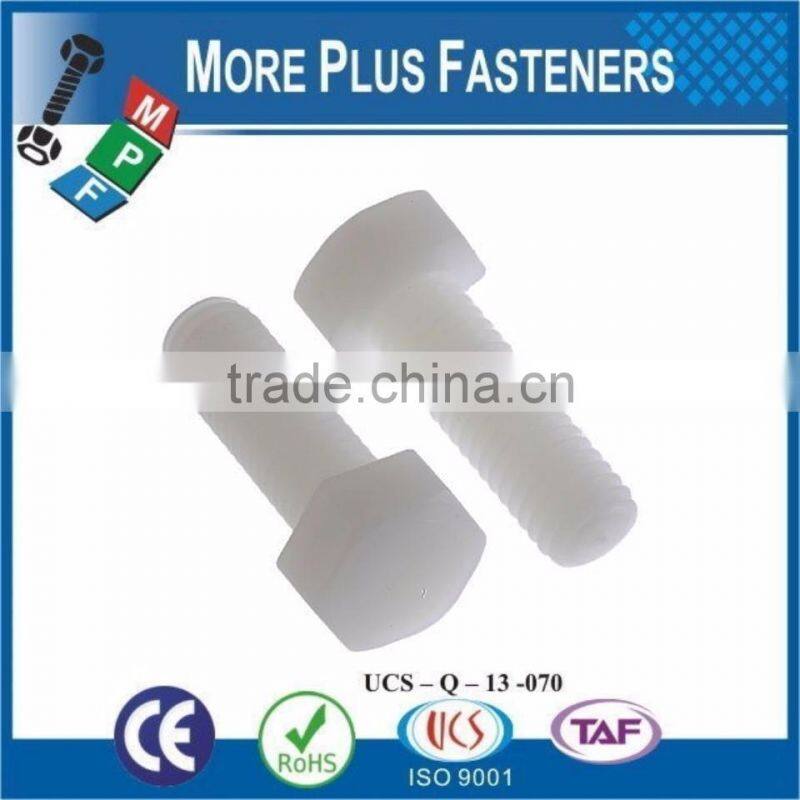 Made in Taiwan Plastic Nylon Hexagon Screw