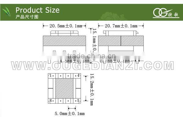 EFD 20 power transformer