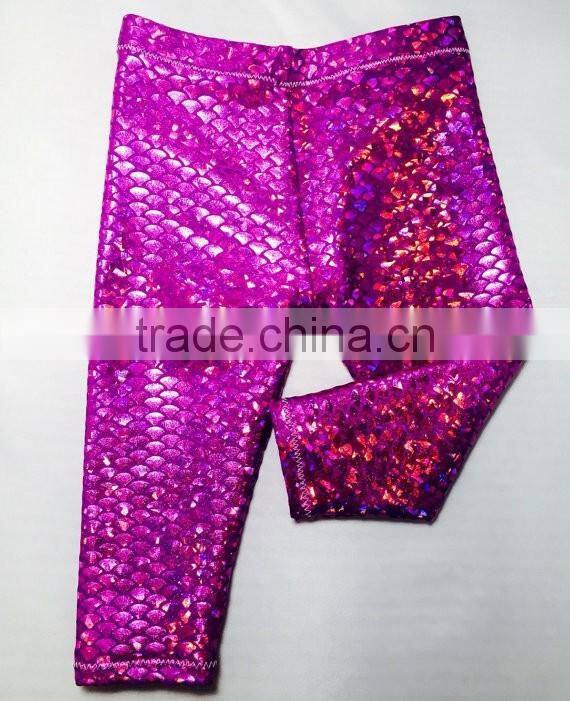 Baby Toddler Girls Little Mermaid leggings mermaid pants mermaid capris
