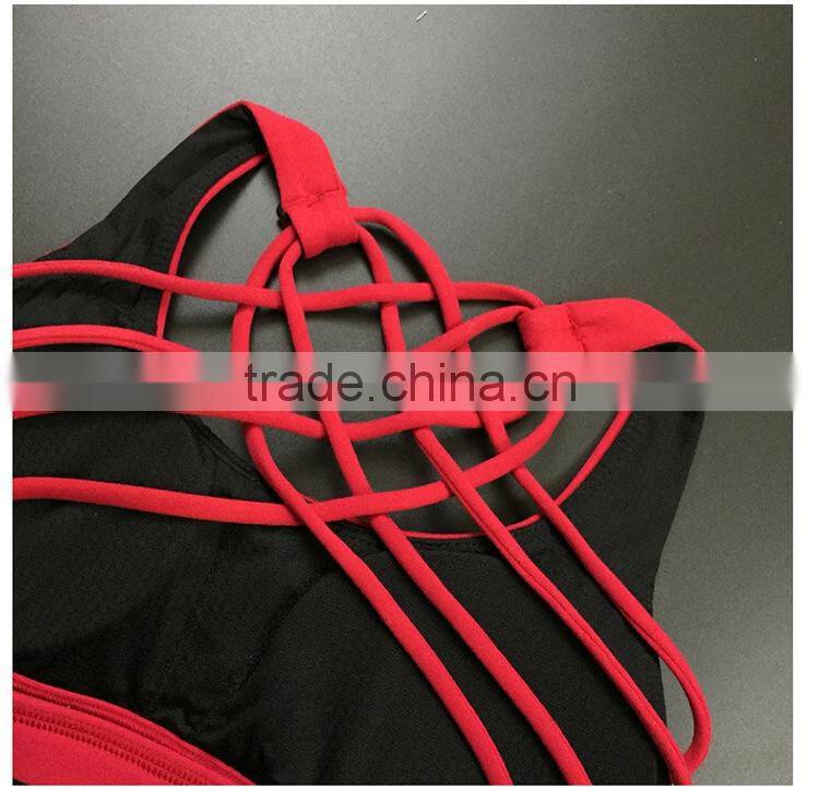 Women's High Impact Support Wirefree Workout Racerback Sports Bra Top