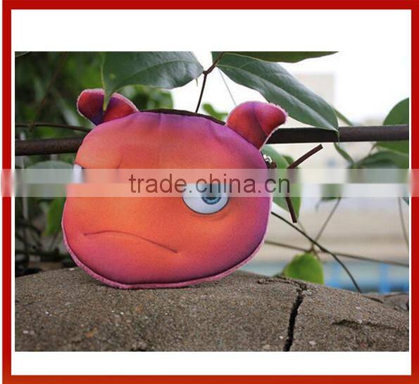 New Design Animal Face Print Wallets Custom Ladies Printed Animal Face Handbag Animal Shaped Handbag