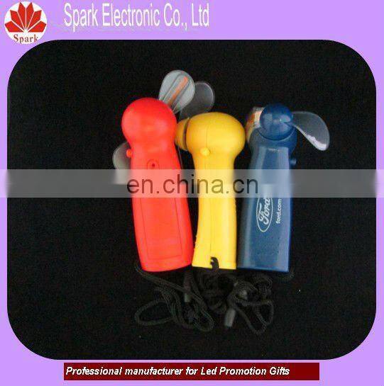led shining fan,led blinking fan with custom logo,promotional items