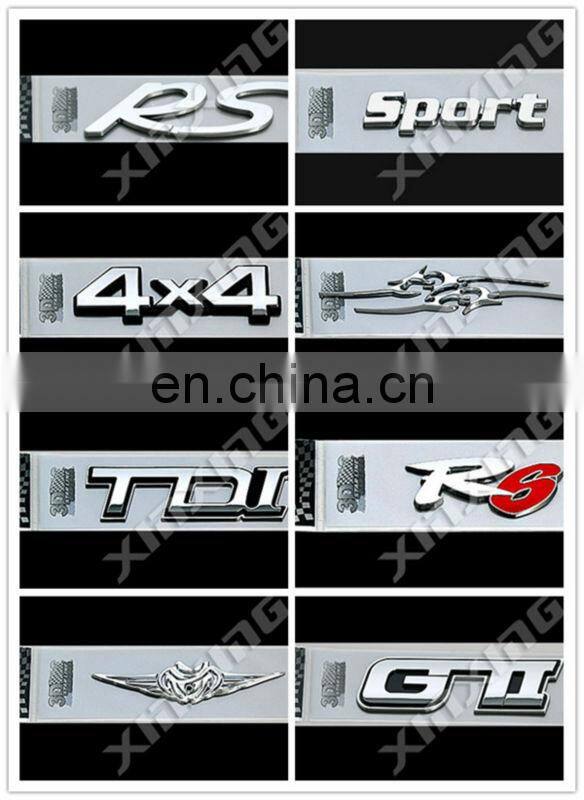 chromed letters/emblems