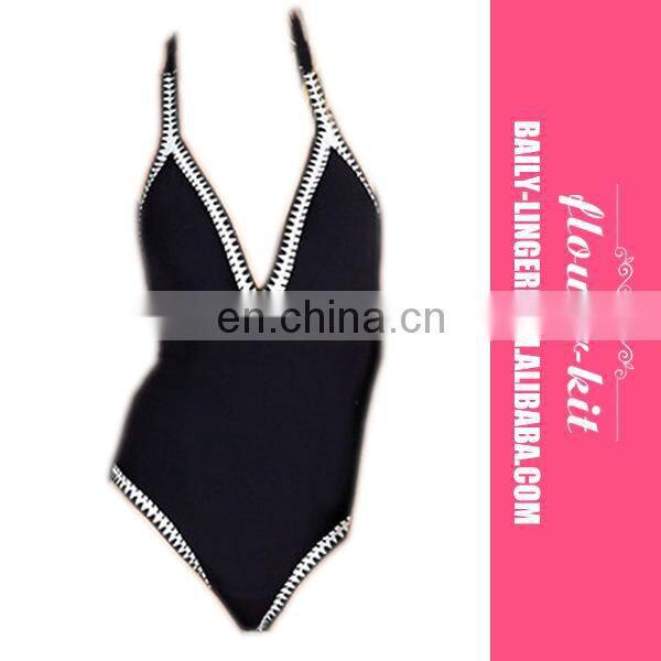 omen Sexy Hanging Neck One-piece Swimwear Bikini Set Hot Girls Swimming Diving Stylish Beachwear Swimsuit Bathing Suit