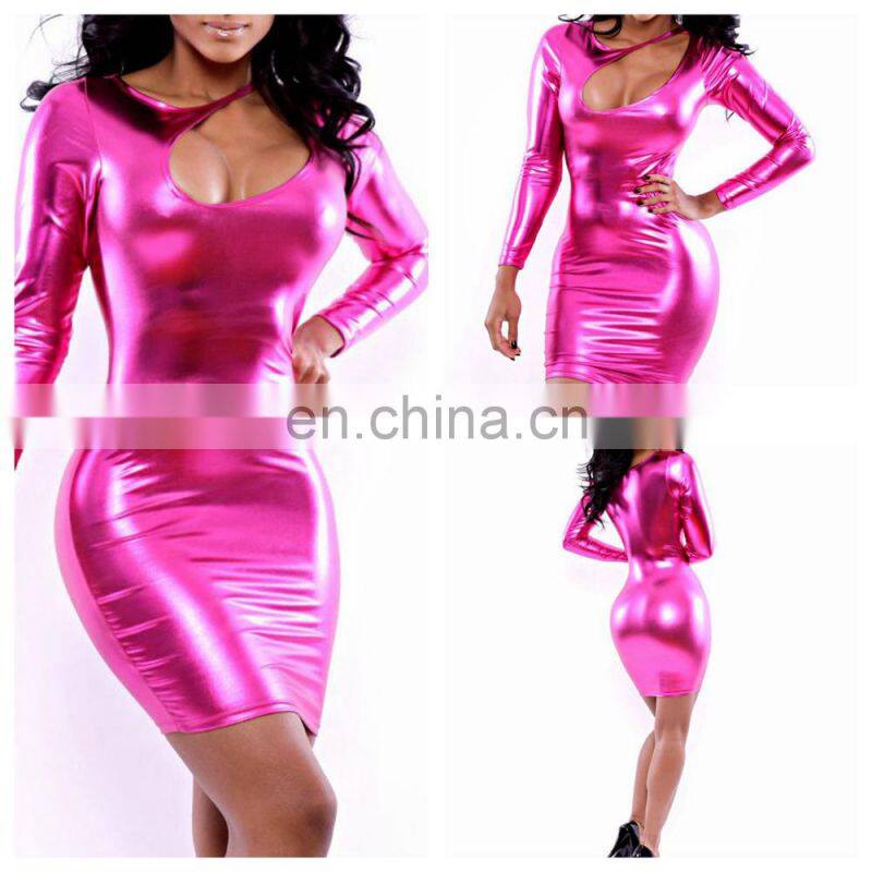 Professional women O-neck bodycon dresses