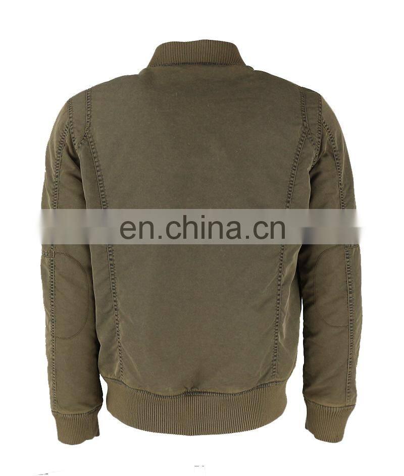 Unisex Nylon washed bomber jacket,custom wholesale bomber jacket