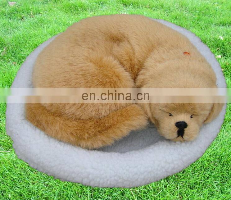 2015 snoring simulation plush realistic breathing sleeping dogs