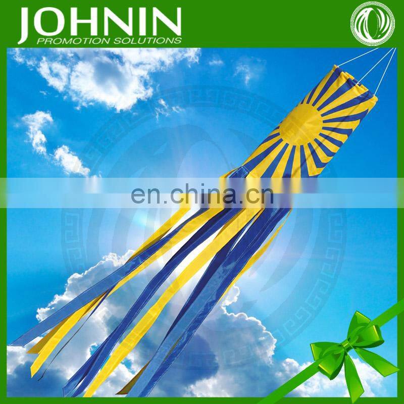 wholesale promotional polyester fabric decorative windsock flag