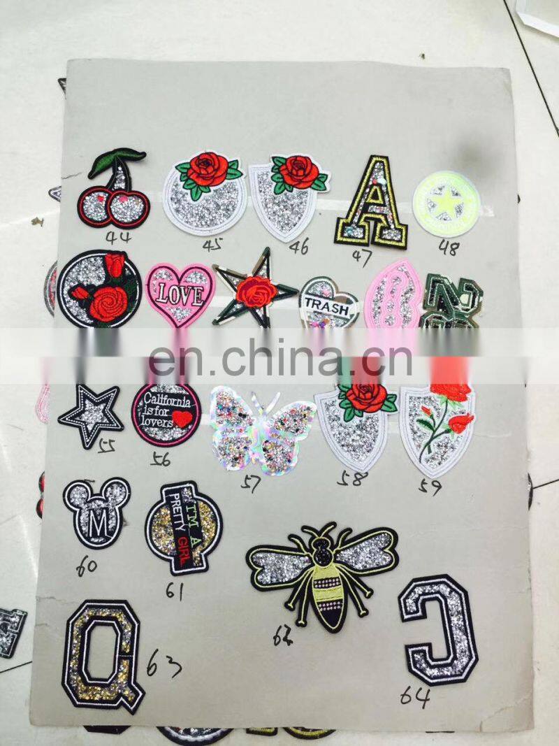 New design latest fashion hot fix rhinestone patch