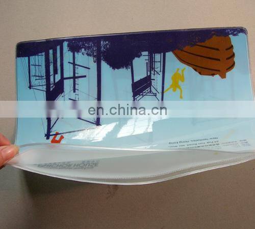 Promotional resealable custom A4 plastic zipper bag