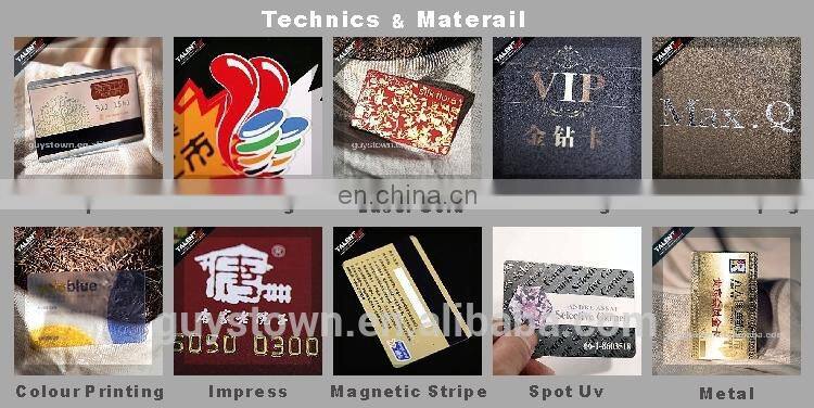 custom printed promotion simple gift business plastic vip warranty card