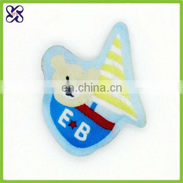 Directly factory stuffed woven label/ stuffed label