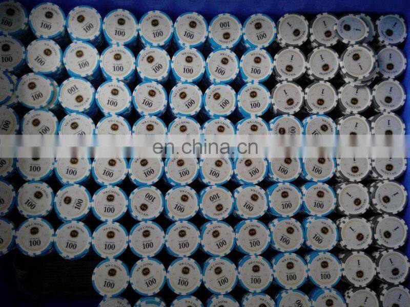 promotional ceramic casino chips wholesale/ ceramic chips with printing logo