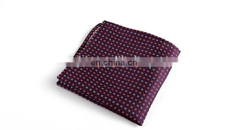 latest design 100% silk pocket square 25*25 cm