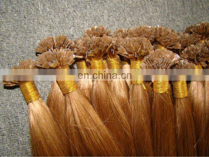 High quality products flat tip prebonded keratin hair extension 510 flat drip tip