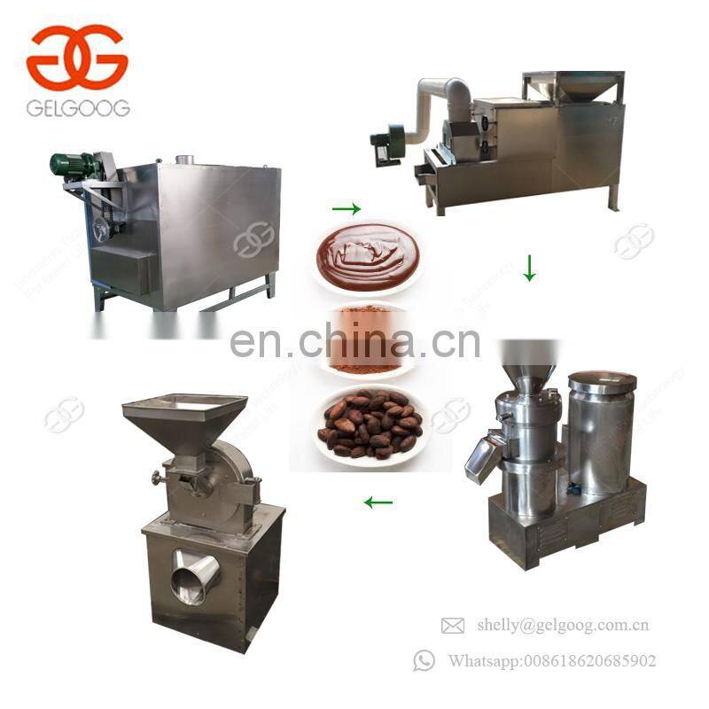 Hot Sale Peanut Butter Cocoa Paste Grinding Machine Making Equipment Cocoa Bean Processing Line