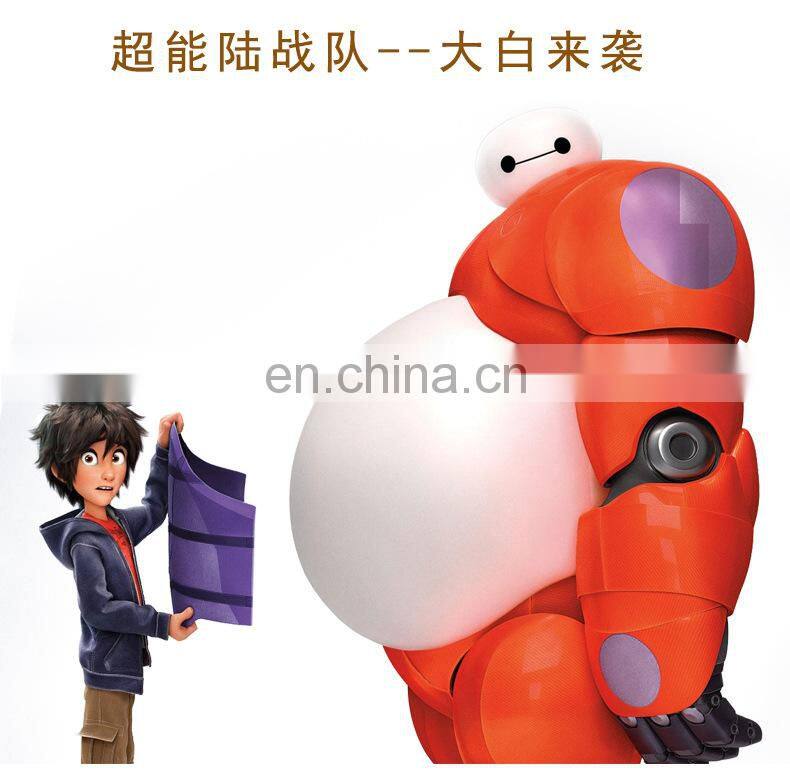 10CM Big Hero 6 Baymax Anime PVC Action Figure Cartoon Cute Robot Bobble Head Dolls Car Decor Kids Toys Birthday Gift