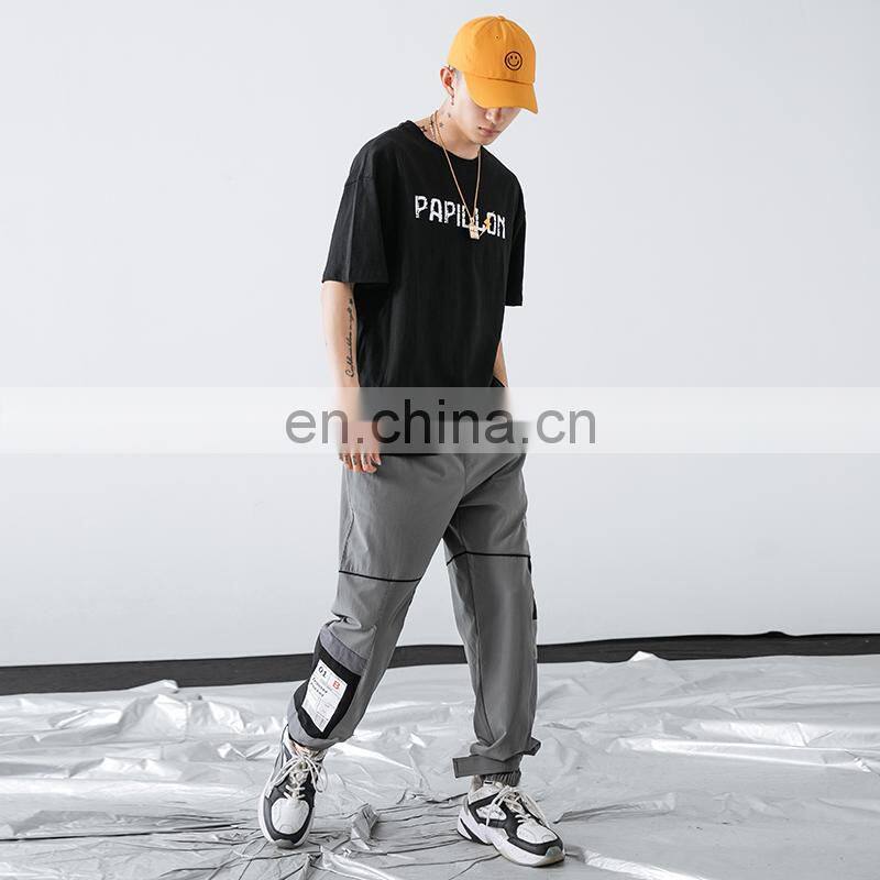 Custom logo design clothing man t shirt black