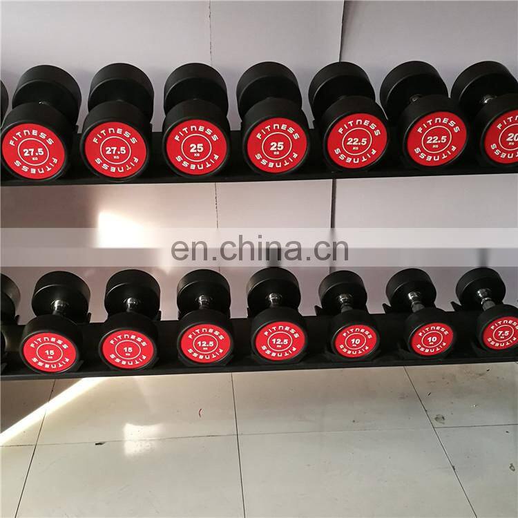 China Cheap High Quality PU Fixed Gym Dumbbell