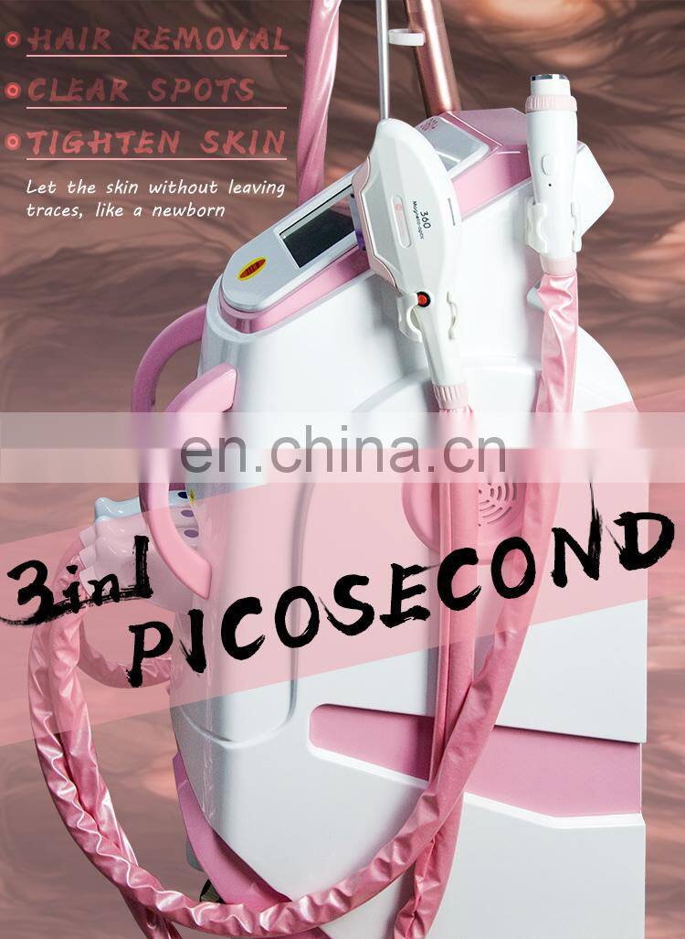 3 in 1 Picosecond laser IPL  laser hair removal machine
