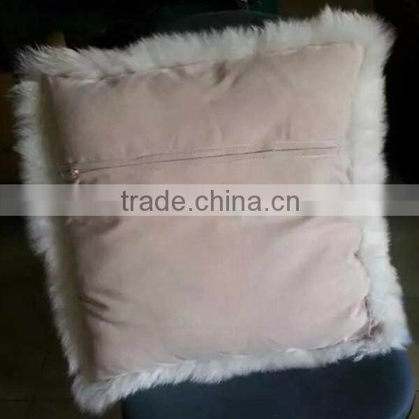 The most popular 100% long length sheepskin fur cushion covers,