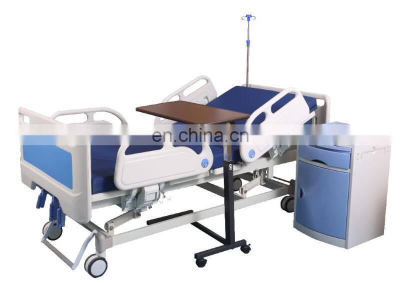 Top Quality Hospital Hi-low Adjustable Movable ABS Over Bed Table