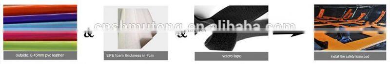 Popular Quantity Foam Pit Indoor Trampoline Park Ninja Climbing Wall Trampoline Centre For Sale