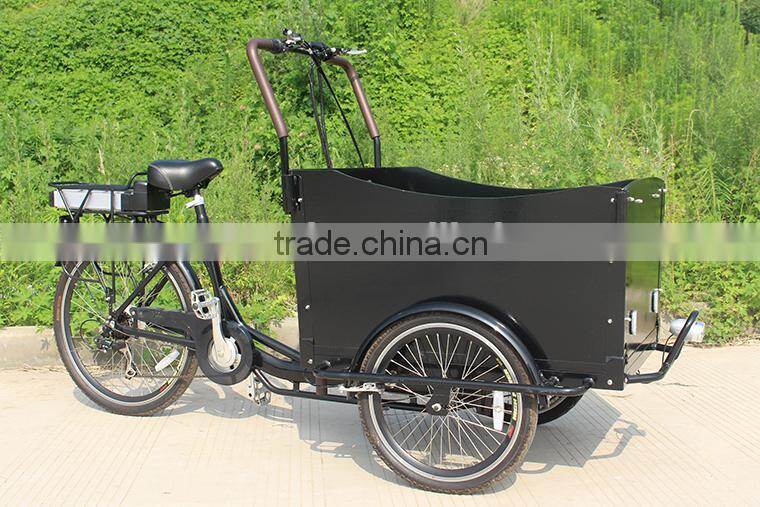 Family used pedelec cargo tricycle