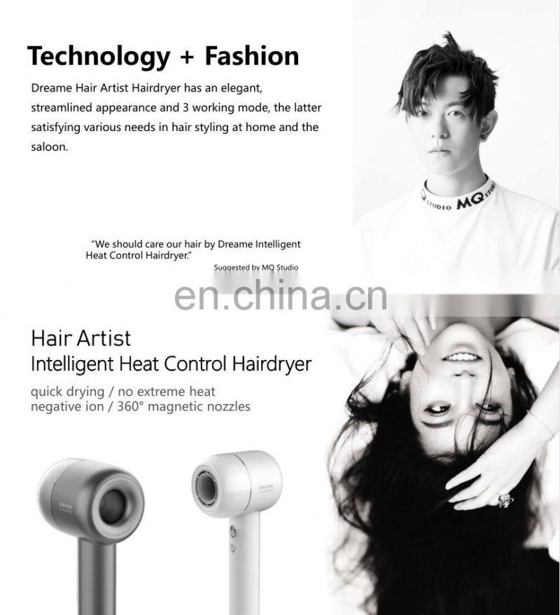 Wholesale High Quality Xiaomi Dreame Intelligent Heat Control Negative Ion Hair Dryer