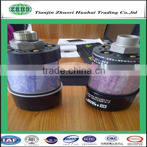 Accompanying solid particles are removed by a 3 um absolute glass filters