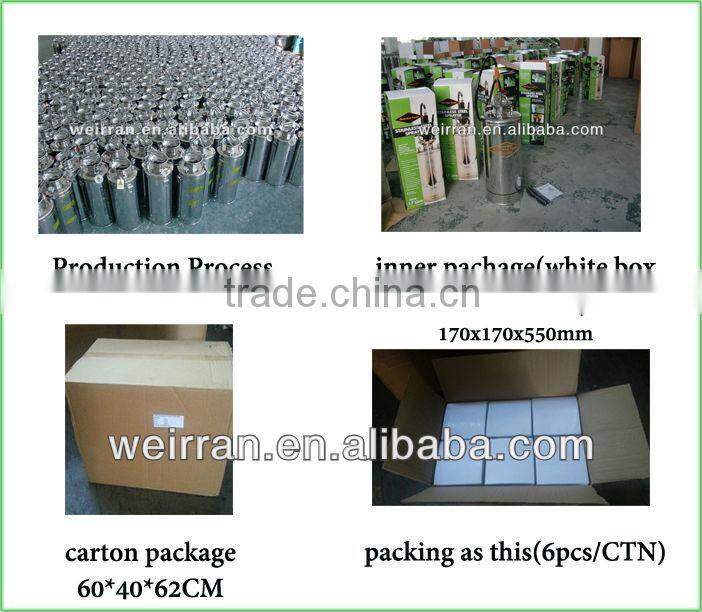 (93992) stainless steel tank sprayer with spray bar with gauge and control