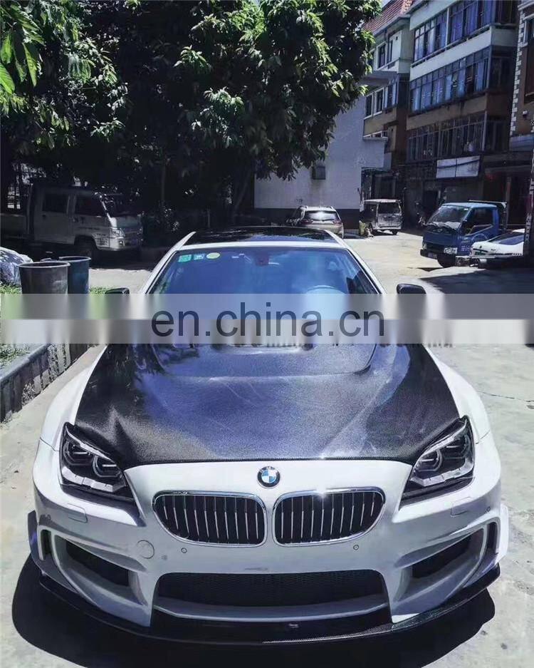Carbon fiber body kit for BMW 6 series F06 F12 F13 CMST style front lip rear diffuser side skirts hood trunk spoiler facelift