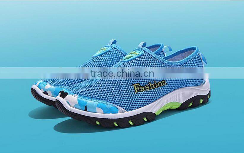 rubber sole comfortable breathable summer mesh women men beach shoes