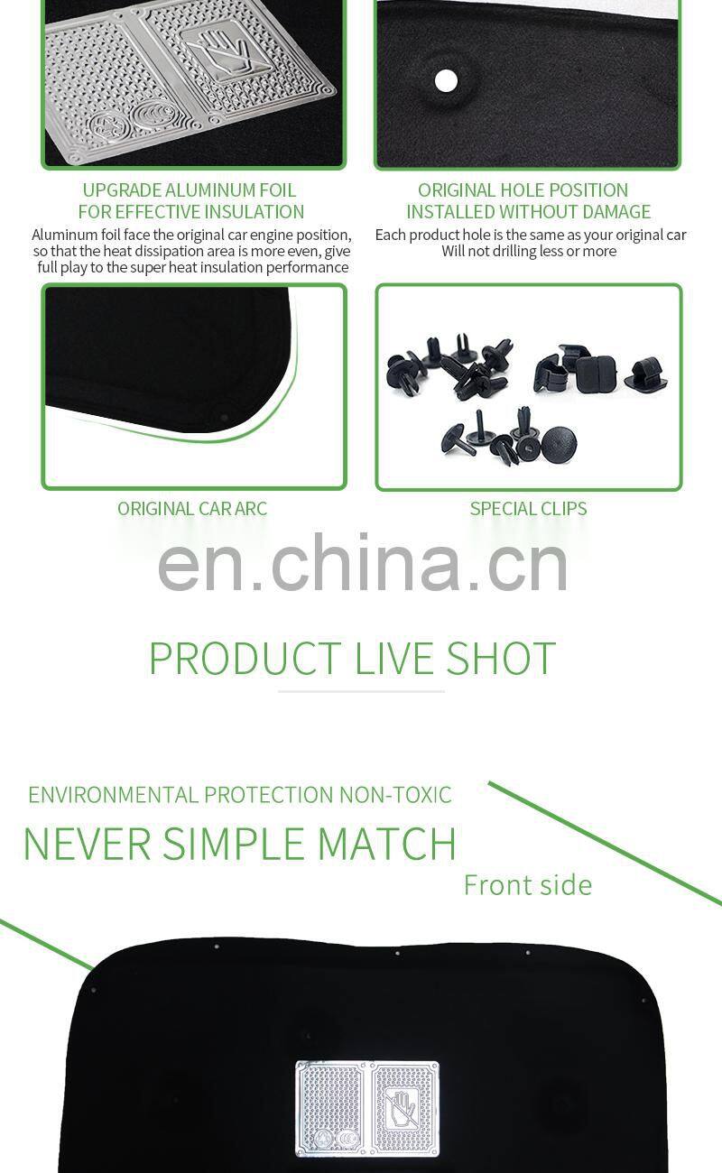 engine hood cover supplier for VW Golf 6  2010-2015 engine insulation hood bonnet