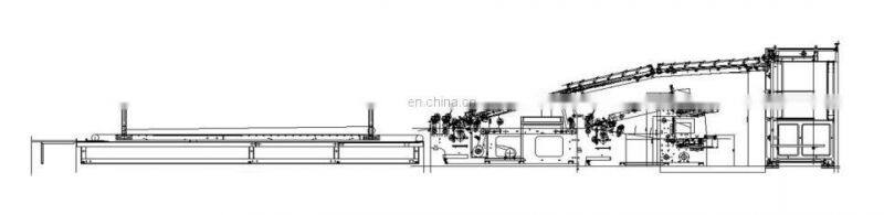 Automatic three in one flute laminating machine/5 layers E flute laminator/5 ply corrugated paper high speed flute laminator