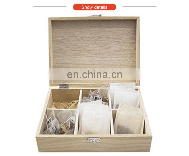 Promotional handmade double bottle paulownia wooden wine box