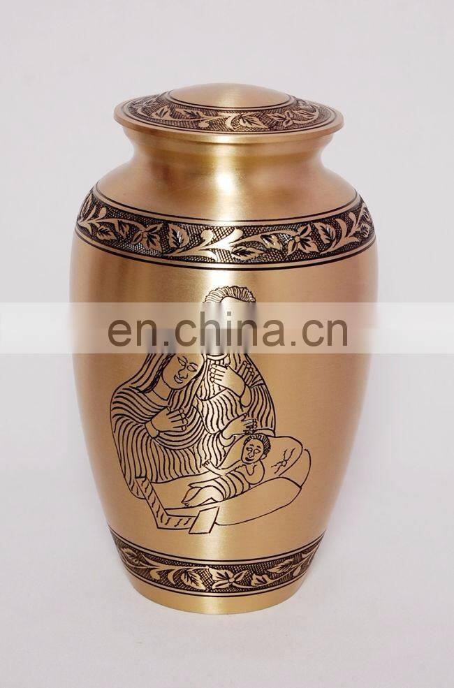 gold plated metal antique urns for sale