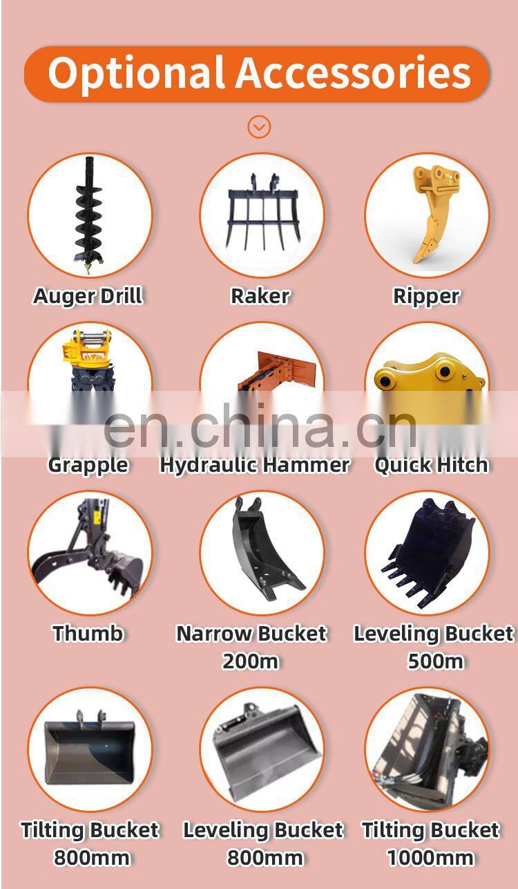 cheap 0 8 Ton 1 Ton 2 Ton 3 Ton Mini Excavator Digging Machine for Sale New Excavator Price