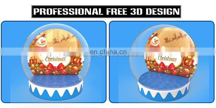 Christmas Decoration Supplies Advertising Inflatables Snow Globe Inflatable Christmas Snow Globe Tent Ball