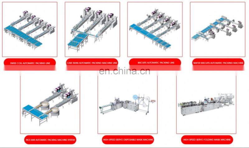 Waffle Wafer Biscuits Automatic Packing Line Packing Machine