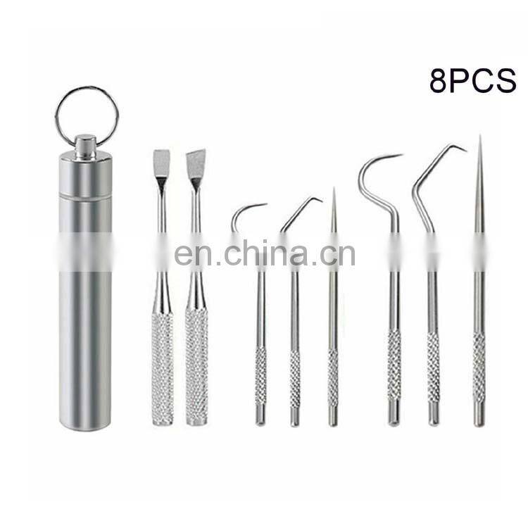 Amazon Reusable Metal Toothpicks Suits Portable Stainless Steel Toothpicks Pocket Set With Holder
