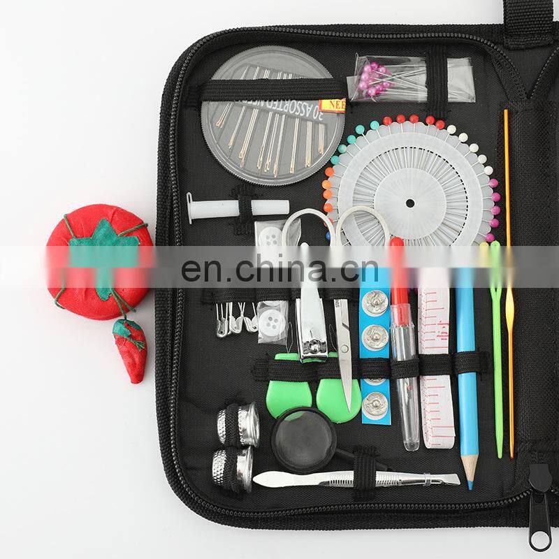 Professional Supplies 132pc of Sewing Thread Needlework Pins Home Sewing Set Kit with Bag