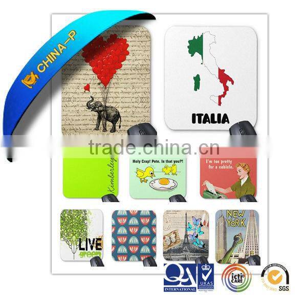Promotional PVC Backed Mouse Pad with Large Words Printing Area