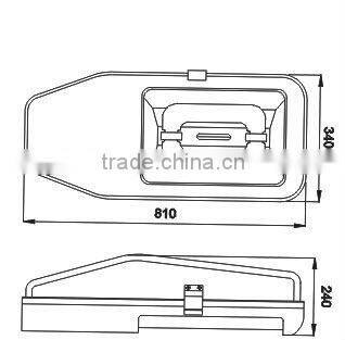 HB 40-150W low frequency induction lamp high bay induction lamp