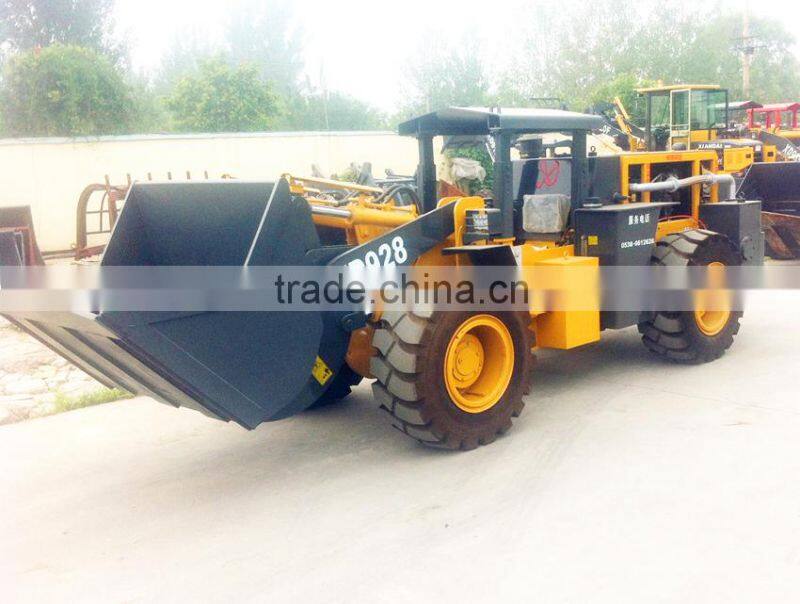 XD928 2Ton 1cbm atv underground loader(low type) scooptram for tunnel Metal wheel loader mining with CE FOR SALE made in china