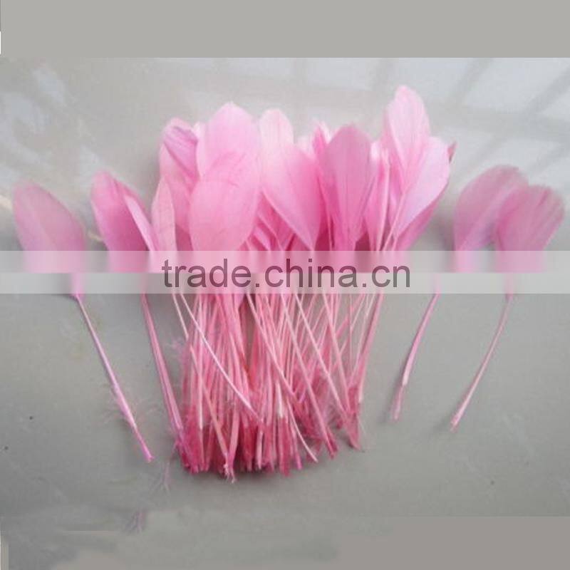 wholesale dyed white trimmed goose feathers artificial