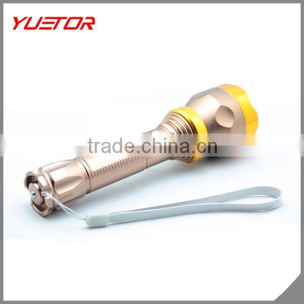 5 modes high power CREE LED aluminum waterproof and anti-shock flashlight with zoom function