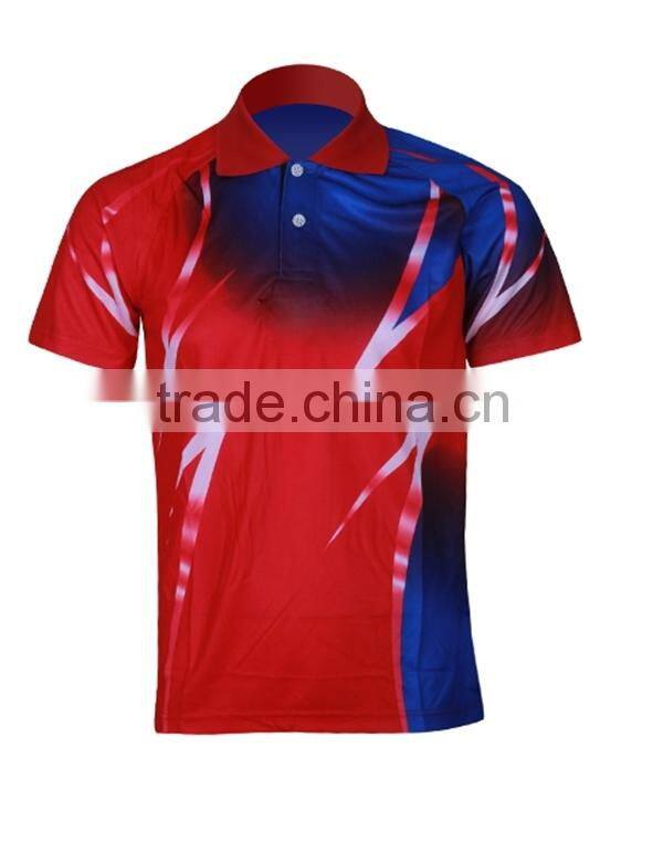 Good quality 100% polyester collar sports plain dry fit polo shirt