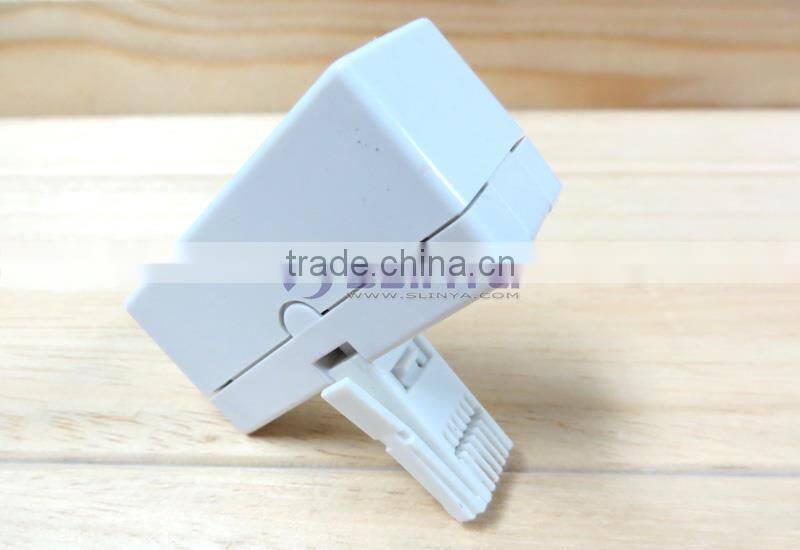 BT 1 Male to Dual Female RJ11 6P4C Plug Telephone Cable Adapter