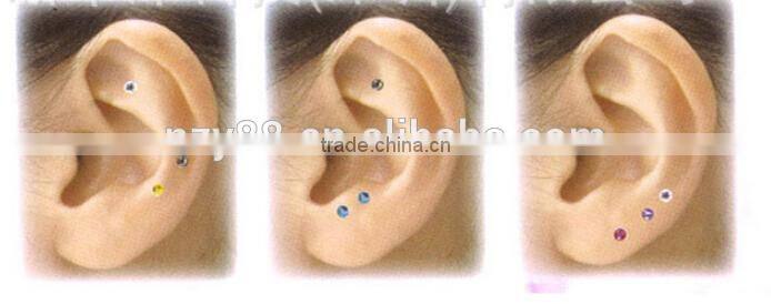 Hot Magic Stimulate accupuncture point Ear sticker earing crystal earing weight-lose